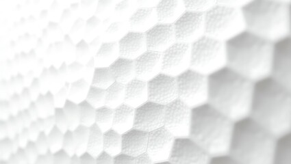 Abstract white hexagonal pattern with blurred perspective creates a modern look