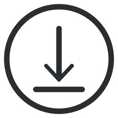 Downward Icon,download icon in trendy flat style, Download icon. Downloading sign. Download button. Arrow downloading icon. Download files icon. Vector illustration.