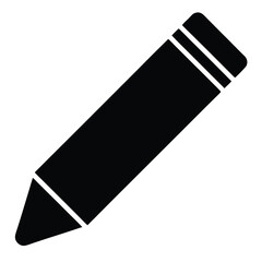 Simple black pencil illustration ready for drawing and writing activities