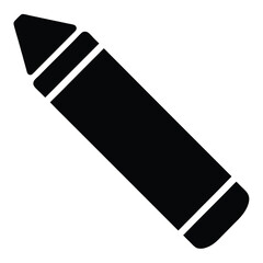 Simple crayon drawing vector image is perfect for illustrating creativity