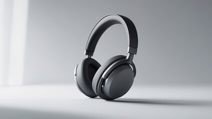 Image of headphones shown in minimalistic style