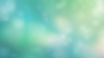 Blurred gradient design in pastel green mint and blue turquoise hues with a colorful scheme and grainy texture.