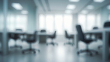 Blurry corridor in a work environment with a defocused look.