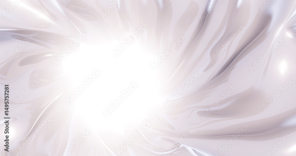 Poster abstract white background curved pattern in design 3d render