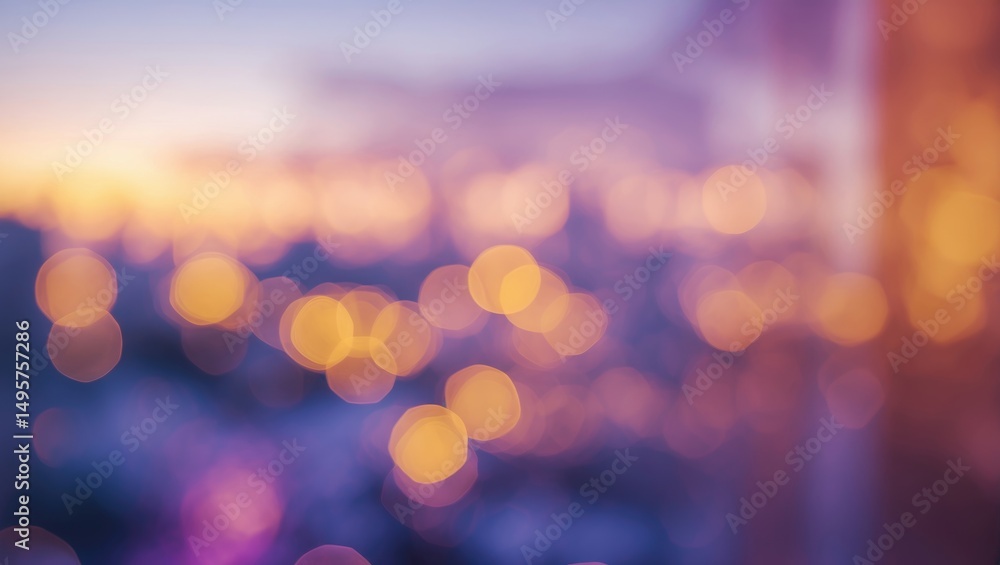 Aufkleber soft sunlight and lighting in a blurred bokeh abstract background