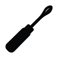 Simple black silhouette of a wax carving tool or sculpting tool