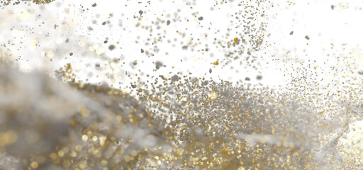 Abstract background with sparkling gold and silver glitter. Perfect for luxury, celebration, and festive designs.