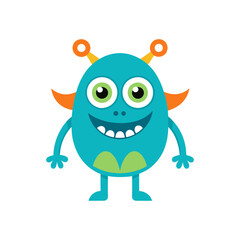 Vector collection of cute Monsters or aliens illustration
