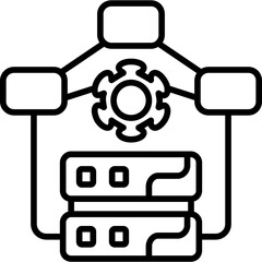 Data Model Process Icon