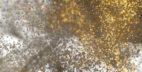 Sparkling gold and silver glitter abstract background. Perfect for luxury, celebration, and festive designs.