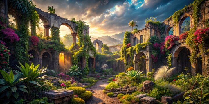 Surreal Arucas Ruins: Dreamlike Decay, Canary Islands Fantasy Photography