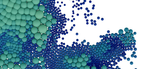 Colorful abstract background with spheres.  Perfect for tech, science, or design projects.
