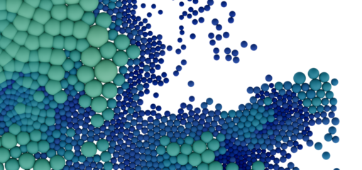 Colorful abstract background with spheres.  Perfect for tech, science, or design projects.