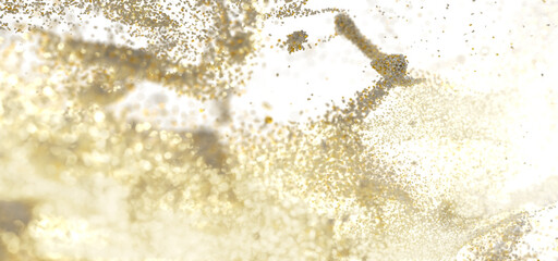 Abstract background of sparkling gold particles. Perfect for luxury, celebration, and festive designs.