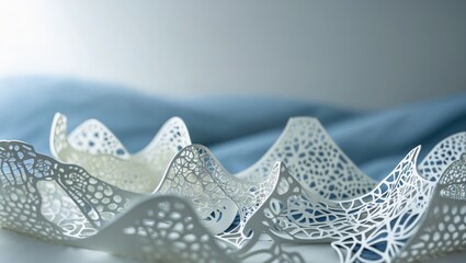 Trendy papercut background for landing pages