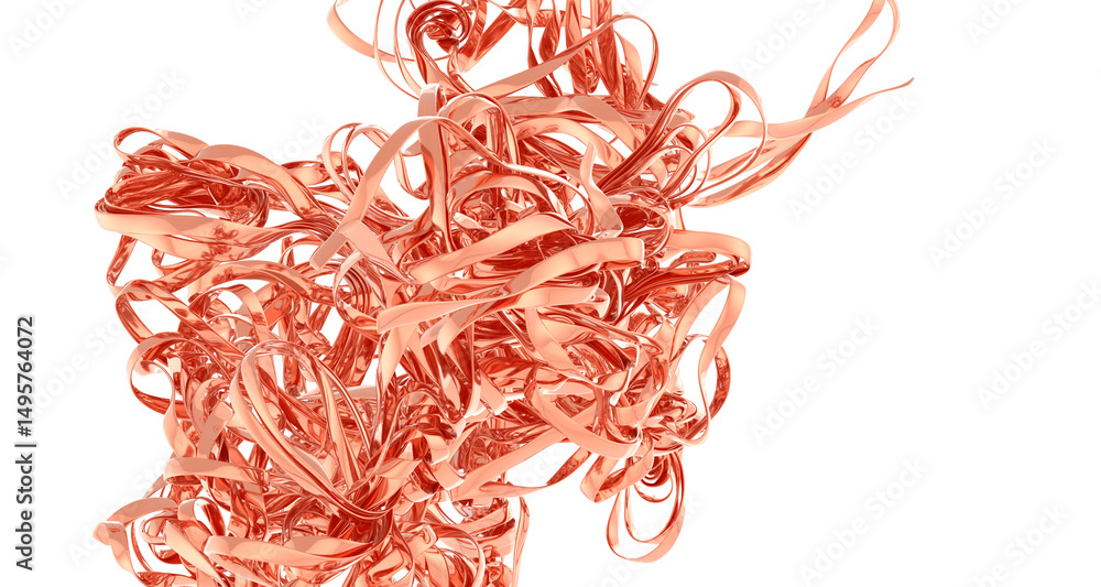 Poster high-resolution image of abstract rose gold metallic texture, perfect for backgrounds and designs.