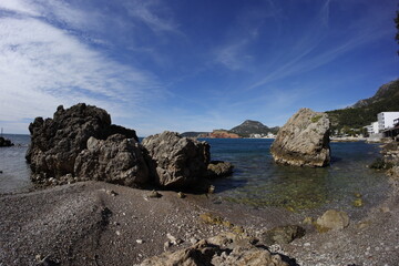 Midterrean Montenegro coast line