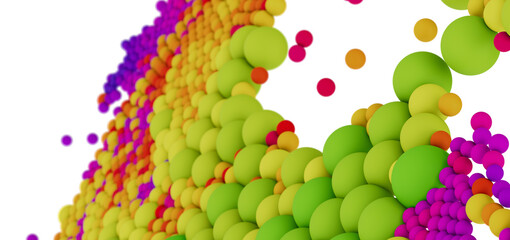 Vibrant abstract background with colorful spheres. Perfect for presentations, websites, and more!