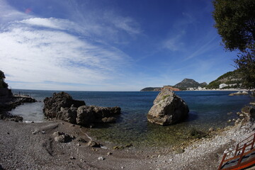 Midterrean Montenegro coast line
