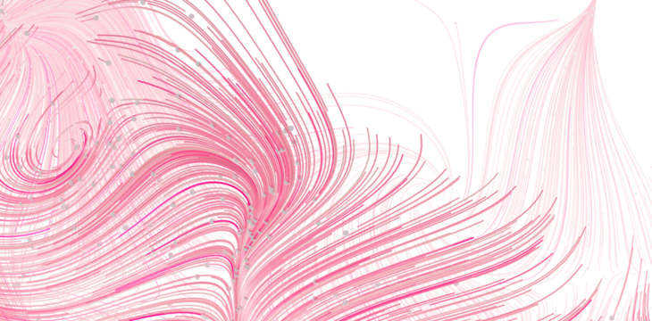 Flowing pink lines, abstract art, modern design, digital art, background texture.