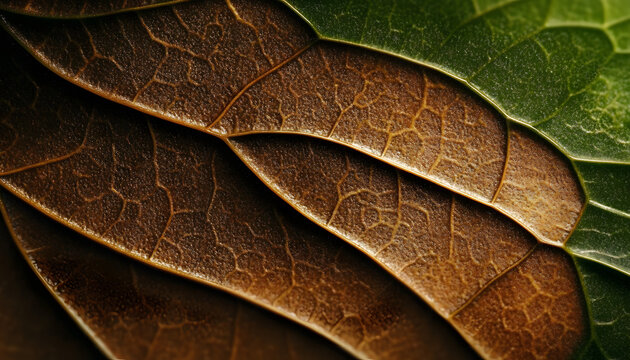 Close Up Abstract Leaf Texture Background Design