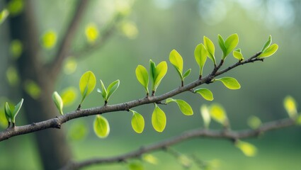 A recently emerged tree branch