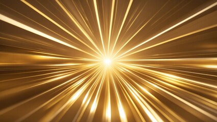 Obraz premium Beautiful Image of Bright Lights and Rays Against a Gold Background
