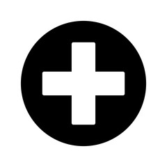 Plus icon set vector. Editable stroke, web template vector illustration on white background