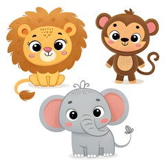 Obraz premium cartoon animal is very popular for all classes chirdren.
