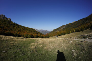 Montenegro autumn hiking in vusinje valley