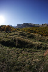 Prokletije mountains in october hiking