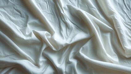 Obraz premium background with creased white cotton t-shirt material