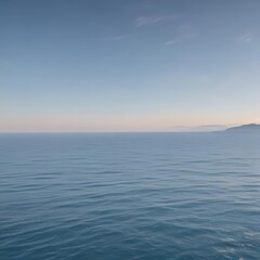 Fototapeta premium Subtle light blue gradient, smooth fade from sky to ocean , background, bright