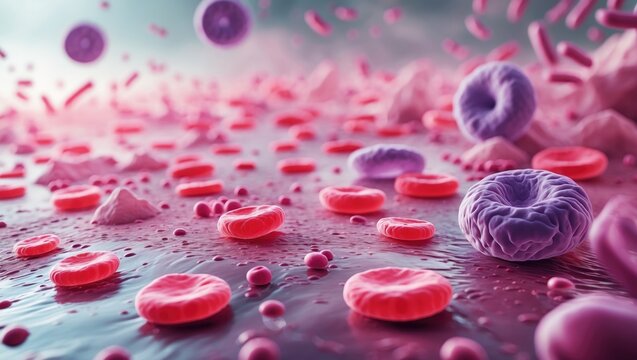 Blood elements, analysis of blood smear, white leukocytes, platelets, and irregular red blood cells