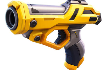Futuristic Blaster Icon Isolated on Transparent Background