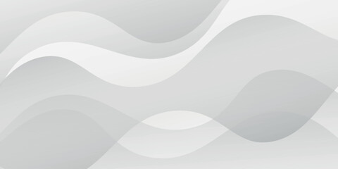 Gray line background curve element with white space for text and message design, overlapping layers. Vector Eps10