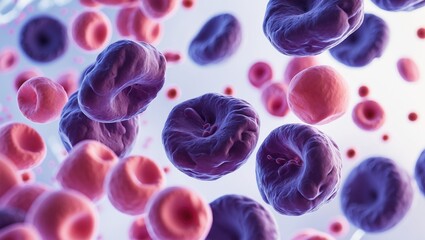 Abnormal red blood cells and plasma cells present in peripheral blood