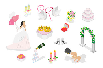3D Isometric Flat  Illustration of Elegance And Luxury, Royal Diadem © TarikVision