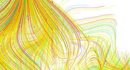 Vibrant, dynamic lines create an abstract art background. Perfect for modern designs.