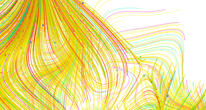Vibrant, dynamic lines create an abstract art background. Perfect for modern designs.