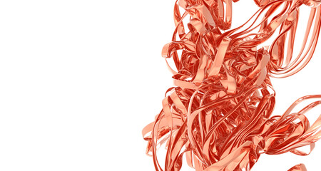 High-resolution image of abstract rose gold metallic texture, perfect for backgrounds and design projects.