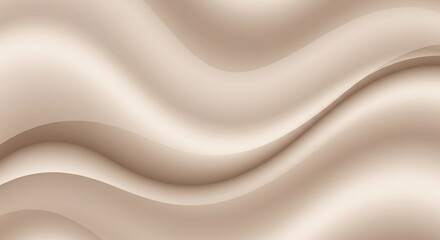 Obraz premium Beige silk fabric background smooth elegant cloth texture soft satin material abstract waves flowing design