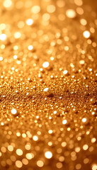 "A mesmerizing golden sand texture sparkling under light, with soft, wavy patterns and glittering reflections — perfect for a luxurious and radiant mobile wallpaper."