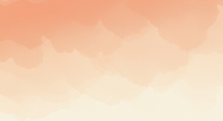 Peach Watercolor Wash Illustration