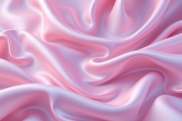 Fototapeta premium digital illustration of flowing silk with fine linear folds, soft lighting