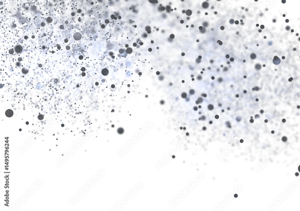 Aufkleber abstract background with gray dots scattered on white. perfect for website banners or presentations.