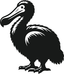 Dodo bird vector drawing animal silhouette © MostAklima