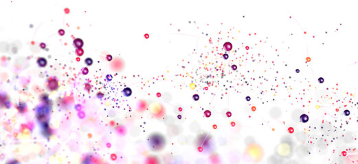 Vibrant stock photo of a colorful network, ideal for tech, science, or connection themes.