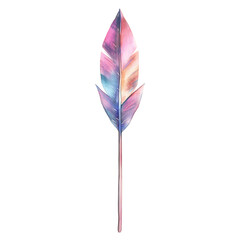 A Glowing Watercolour Arrow with Blended Pastels Sp Isolated on Transparent Background
