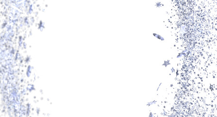 Sparkling silver stars on white. Perfect for holidays, celebrations, and more!